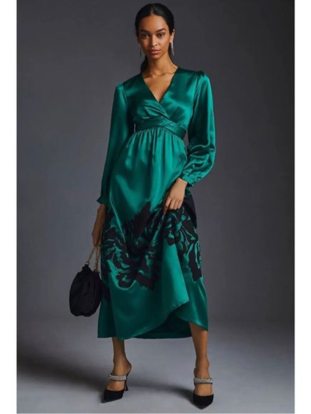 Nwt Nikasha Anthropologie Satin Dress - Picture 2 of 8